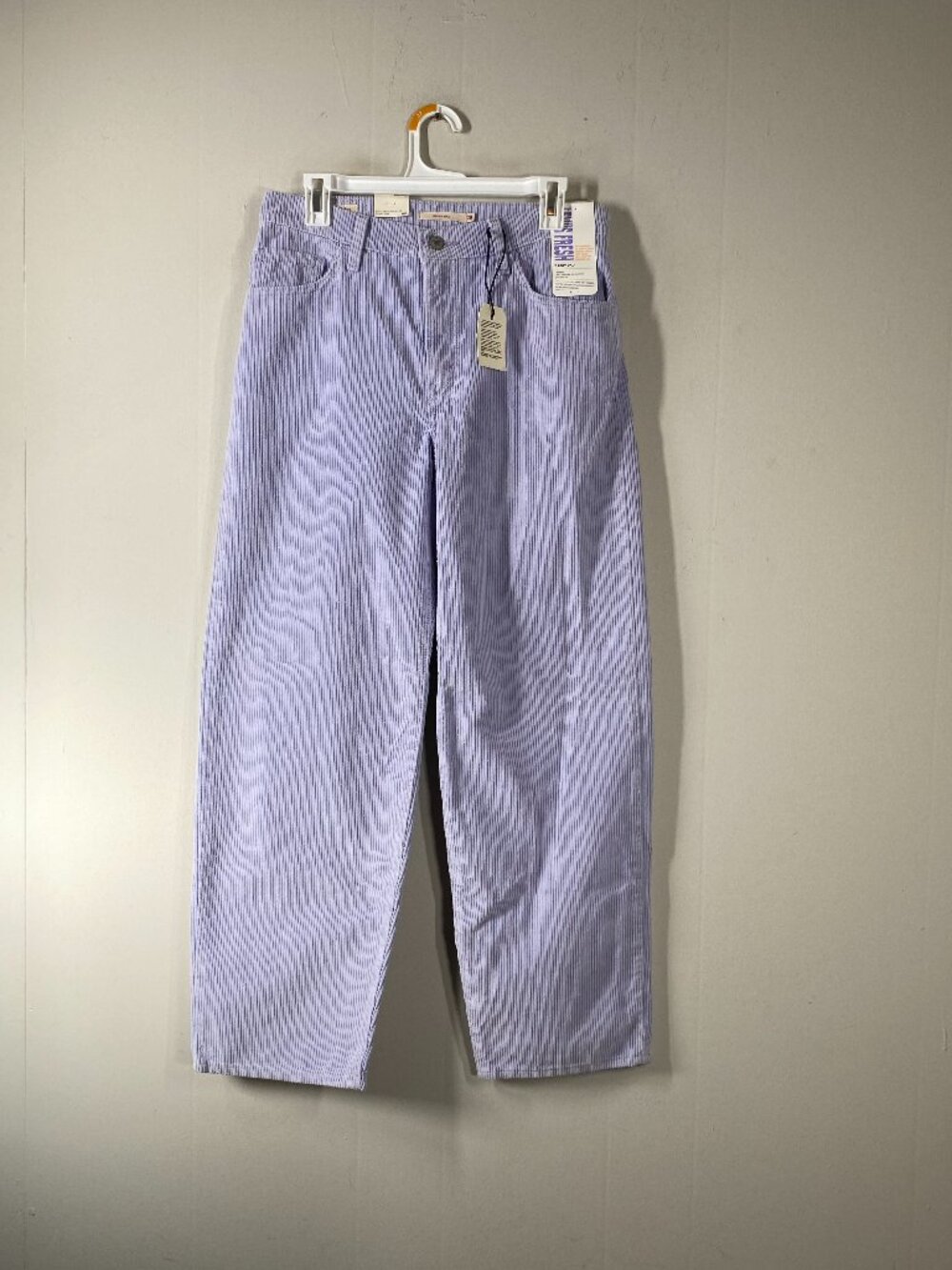 Levi's Fresh Premium Baggy Dad Corduroy Jeans Women's 28 x 30 Purple NWT